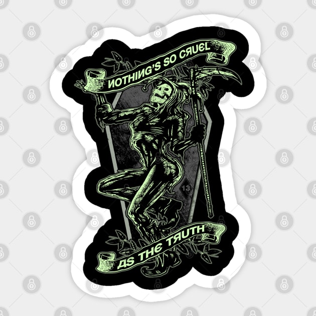 "DEATH JESTER" Sticker by joeyjamesartworx